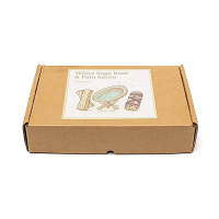 Smudge set witte salie, roos & Palo Santo